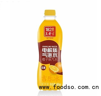 王老吉电解质气泡水橙子味汽水480ml