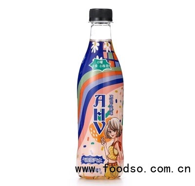 崂金泉气泡茶汽水冰岛红茶味400ml