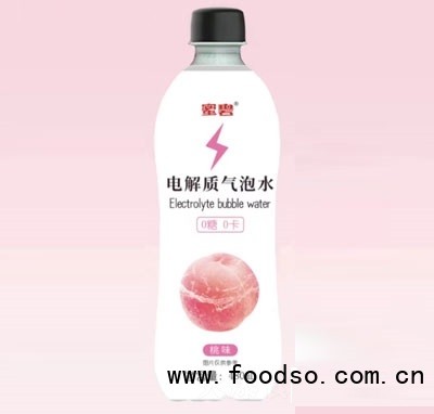 蜜碧电解质气泡水桃味480ml