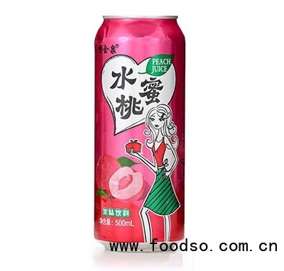 崂金泉水蜜桃果味饮料代理500ml