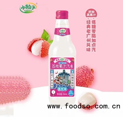 小翰子荔枝味果汁汽水358ml