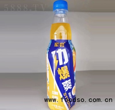 蜜碧劲爆爽风味汽水甜橙味480ml