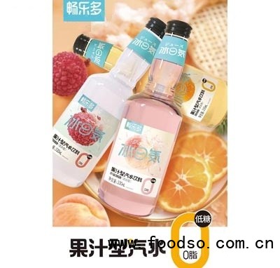 畅乐多果汁型汽水饮料代理330ml