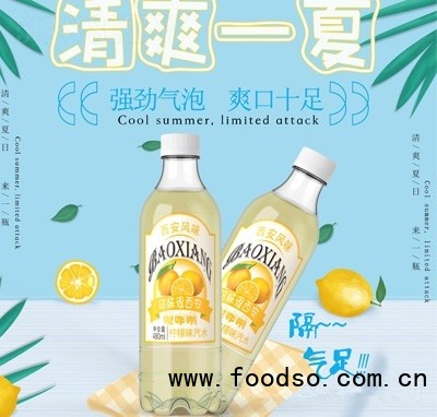 梨乡禧源西安老汽水碳酸饮料柠檬味480ml