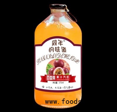 同年的味道百香果果汁汽水375ml