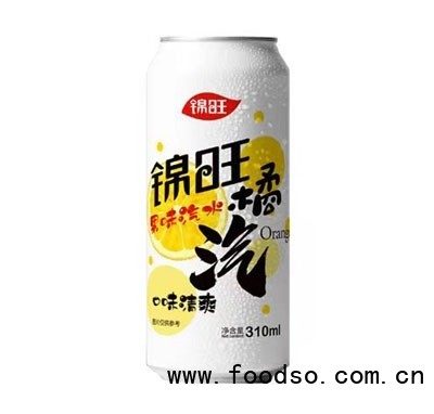 锦旺橘汽果味汽水310ml