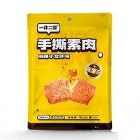 一井二家手撕素肉麻辣小龙虾味84g大豆制品休闲零食招商代理