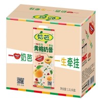 奶芭黄桃奶昔饮品1.5Lx6盒